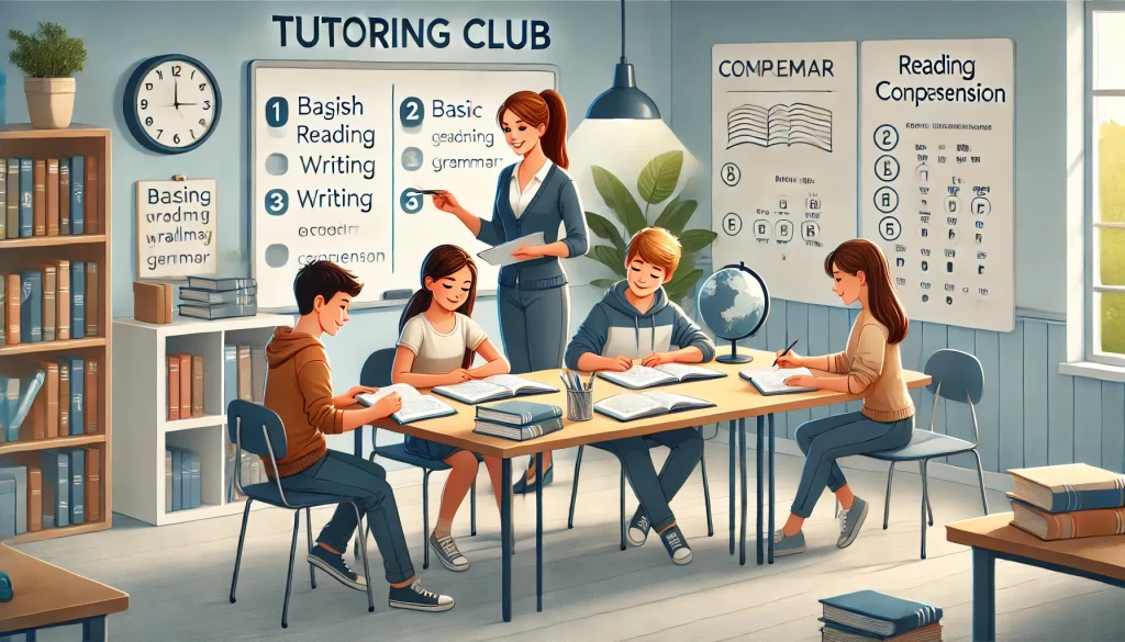 Discover expert English tutoring for Grades 1–12 at Tutoring Club Dubai. Our tailored programs help students improve reading, grammar, writing, and comprehension skills. Personalized lessons available in-person and online, with support for IGCSE, GCSE, IB, AP, and A-Level curricula. Let your child achieve academic success with Tutoring Club today