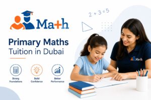 Primary school student learning maths with a tutor at Tutoring Club Dubai